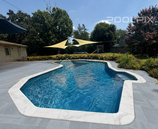 AI pool design visualization using Poolpix Software