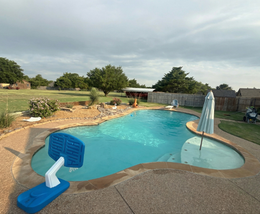 Existing pool condition before remodeling visualization process