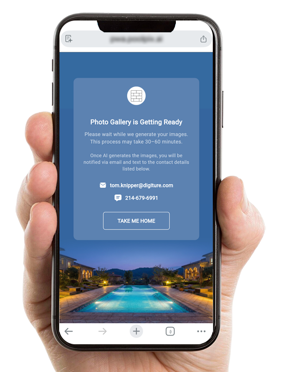 Pool Design gallery is viewable